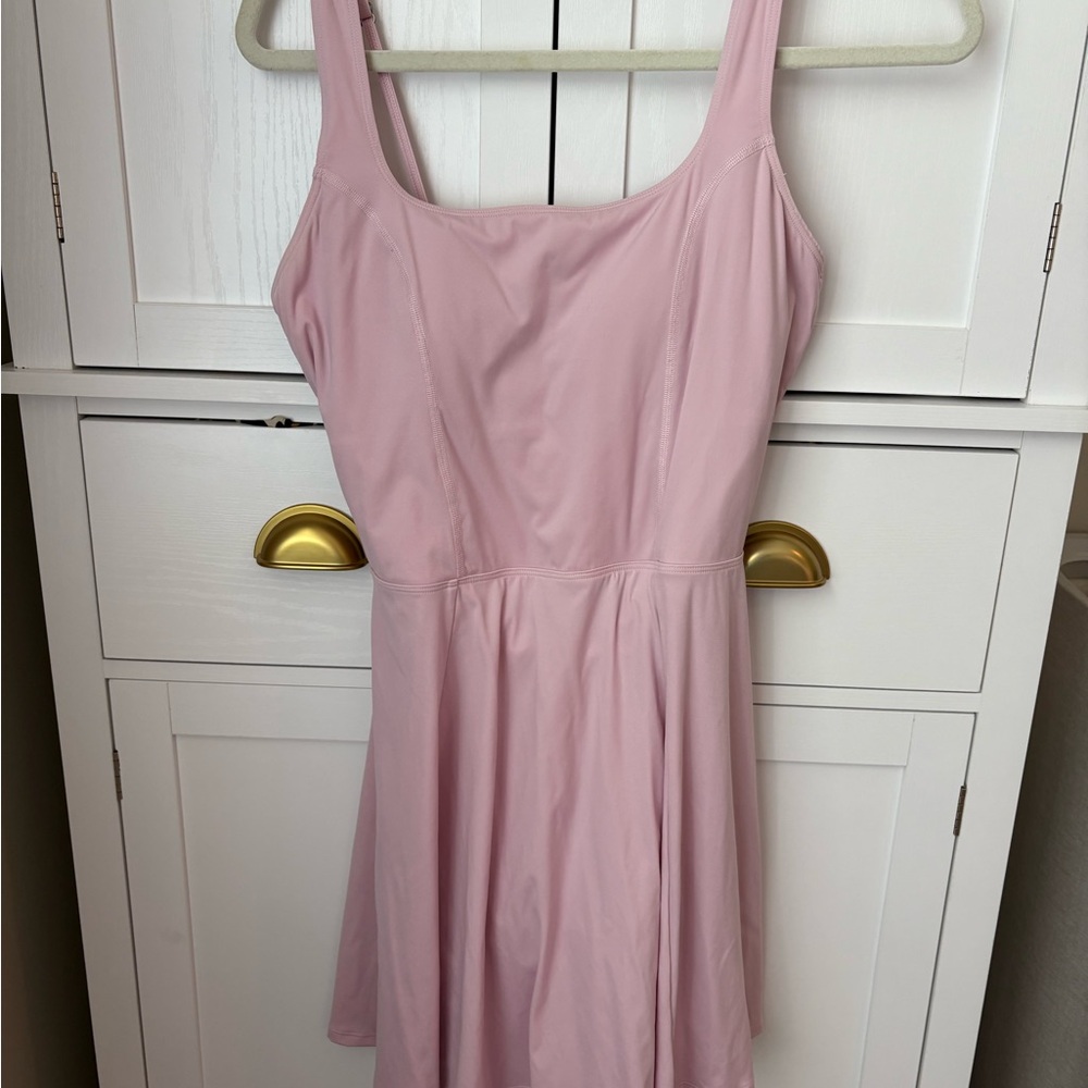 GILLY HICKS Pink Active Open Back Skater Dress, Large